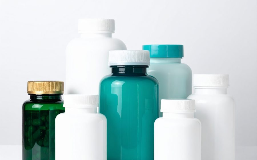 Assortment of daily vitamin supplements